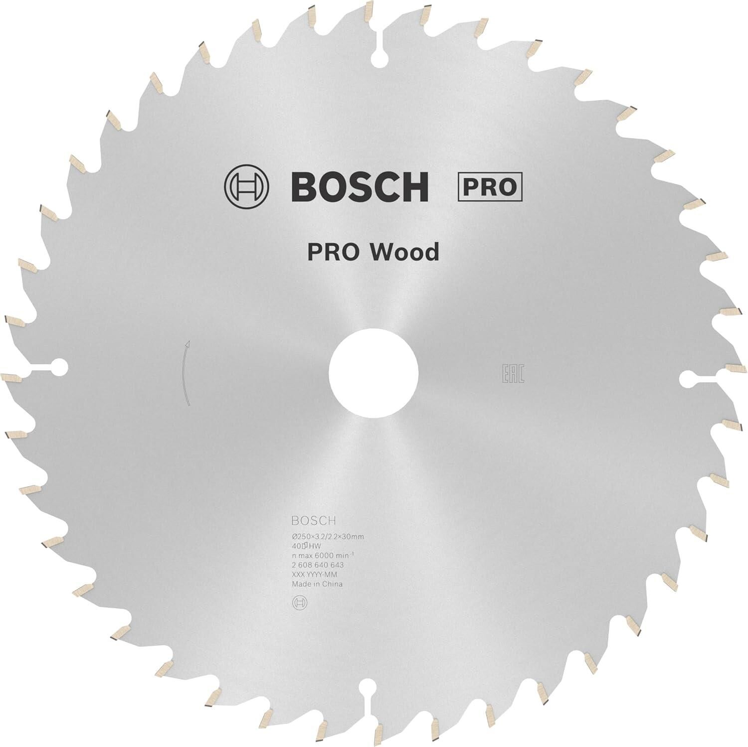 BOSCH PRO Wood Daire Testere Bıçağı 250x 3,2x30 mm