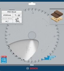 Bosch Pro Wood Daire Testere Bıçağı 250x 3,2x30 mm