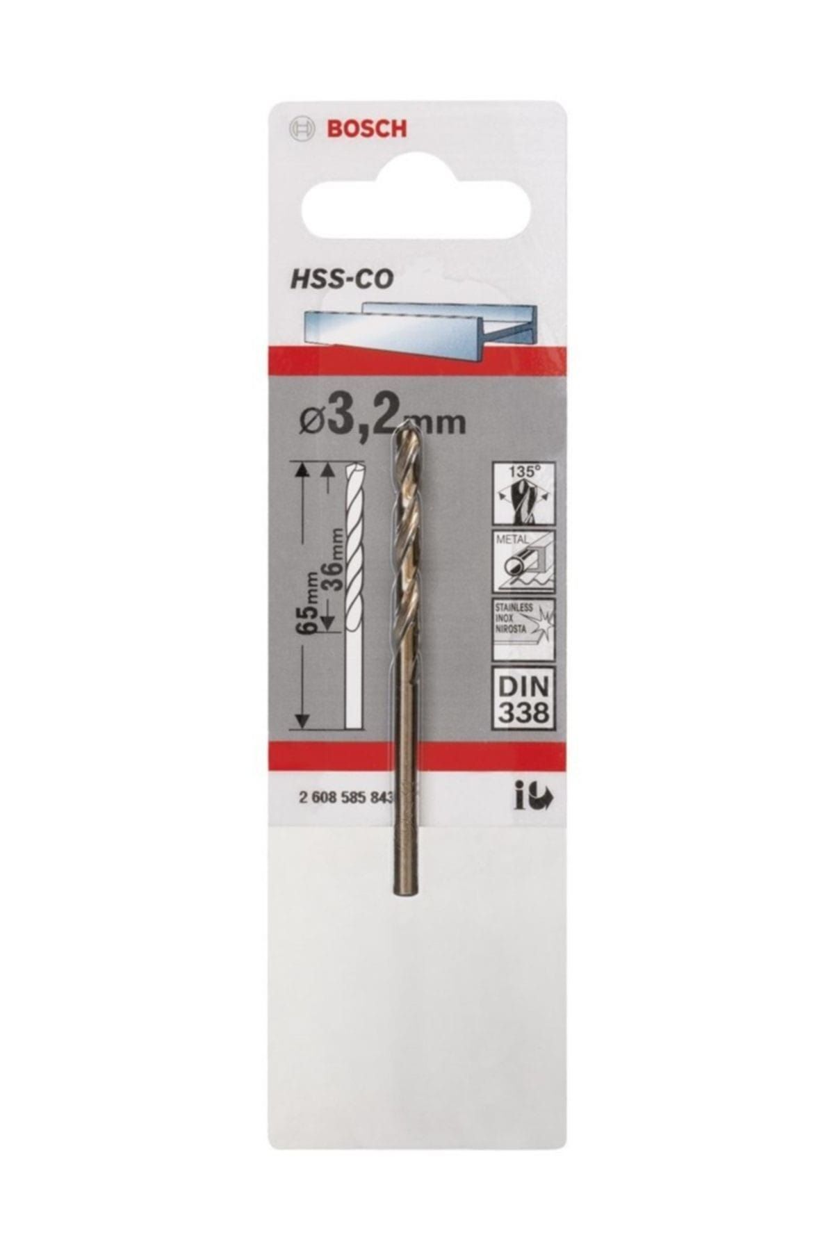 Bosch HSS-Co Metal Matkap Ucu 3,2x65 mm