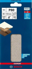 Bosch Ağ Zımpara Expert M480 80x133 mm 80 Kum (10 Adet)