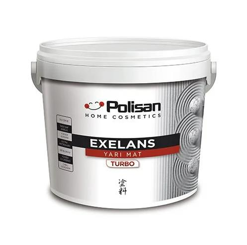 Polisan Exelans Turbo Yarı Mat Beyaz 7,5 lt