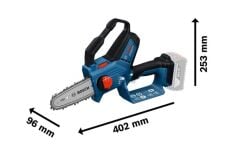 BOSCH Zincirli agaç kesme teste GKE 18V-15 Solo (Akü ve Şarj Cihazı Dahil Değildir)