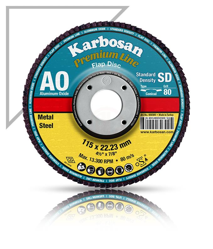 Karbosan 982980 Flap Disk 60 Kum 115x22 NK