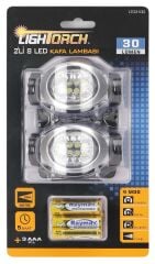 LİGHT TORCH LT03100 8LED KAFA LAMBASI 2Lİ 30 LÜMEN