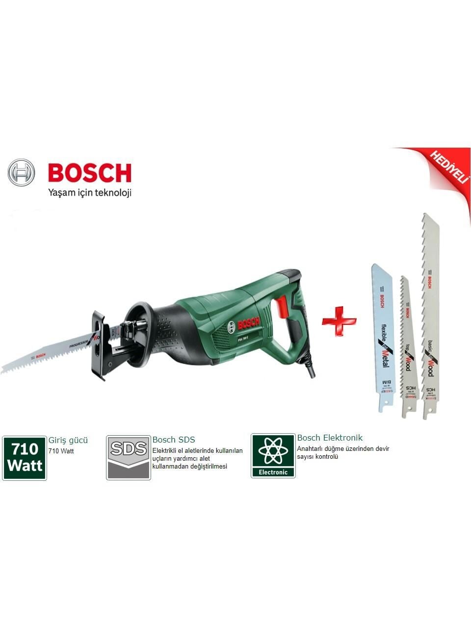 Bosch PSA 700 E Panter Testere + Uç Hediyeli
