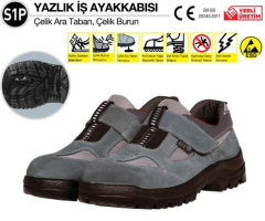 414 S1P Ayakkabı Çelik Burun Çelik Ara Taban No:39