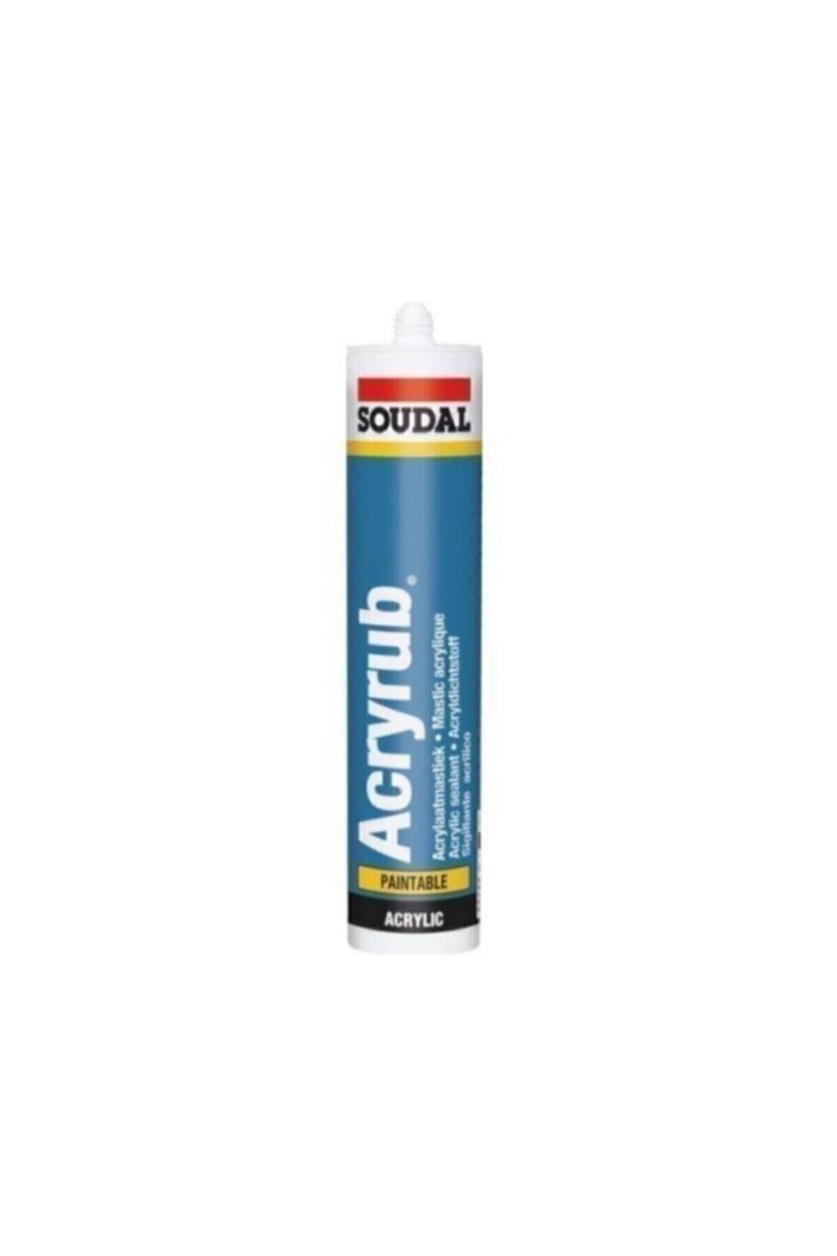 Soudal Silikonize Akrilik Mastik Beyaz 500 gr