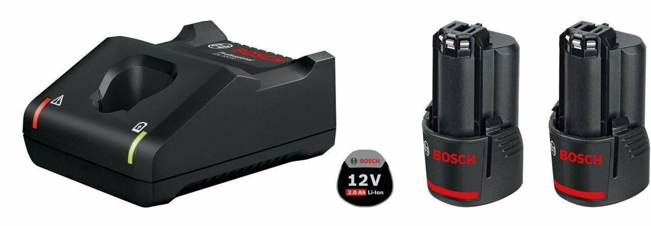 BOSCH GAL 12V-40 +2 X GBA 2,0 AH İN KARTON UNI