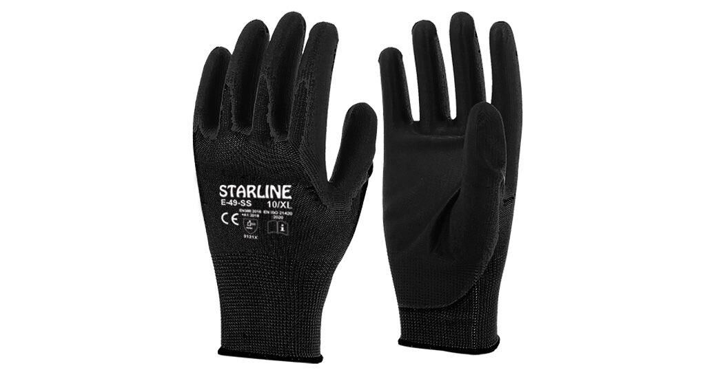 STARLINE E49-SS SİYAH PU ELDİVEN NO:9