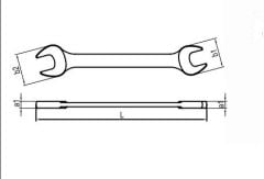 İZELTAŞ 0130 01 3236 İki Ağız Anh uzun boy 32x36mm