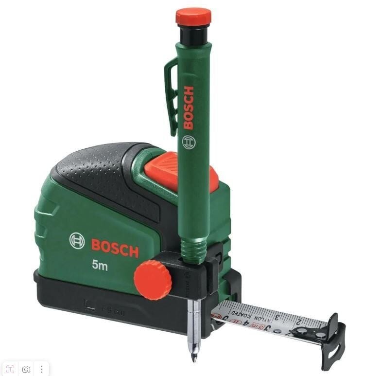 Bosch Şerit Metre 5m metrik + İşaretleme Kalem