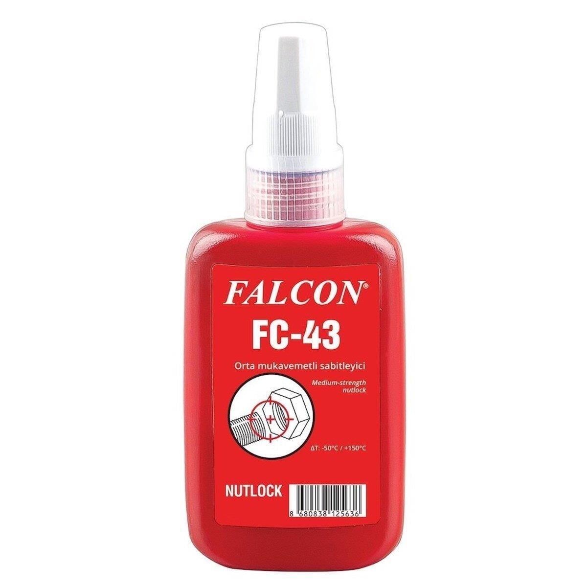 FALCON FC-43 ORTA MUKAVEMETLİ CİVATA SABİTLEYİCİ 50 ML