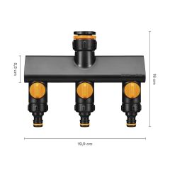 Fiskars 1070578 3 Çıkışlı Musluk Bağlantısı