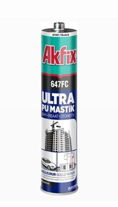 AKFİX 647 FC PU MASTİK SİYAH 280 ML