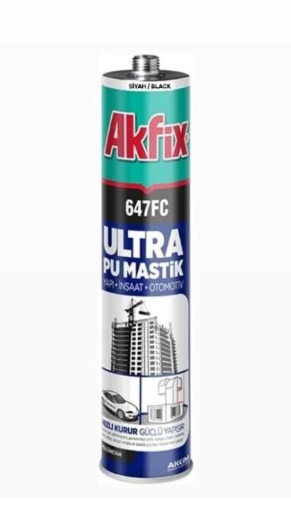 Akfix 647 FC PU Mastik Siyah 280 ml