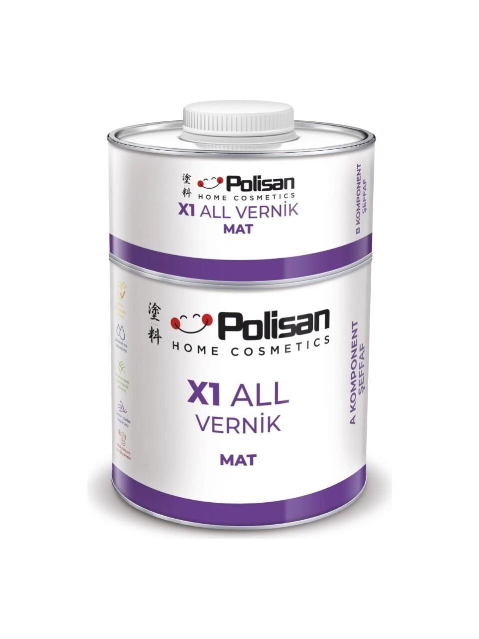 POLİSAN X1 ALL VERNİK MAT (TKM 0,6KG)
