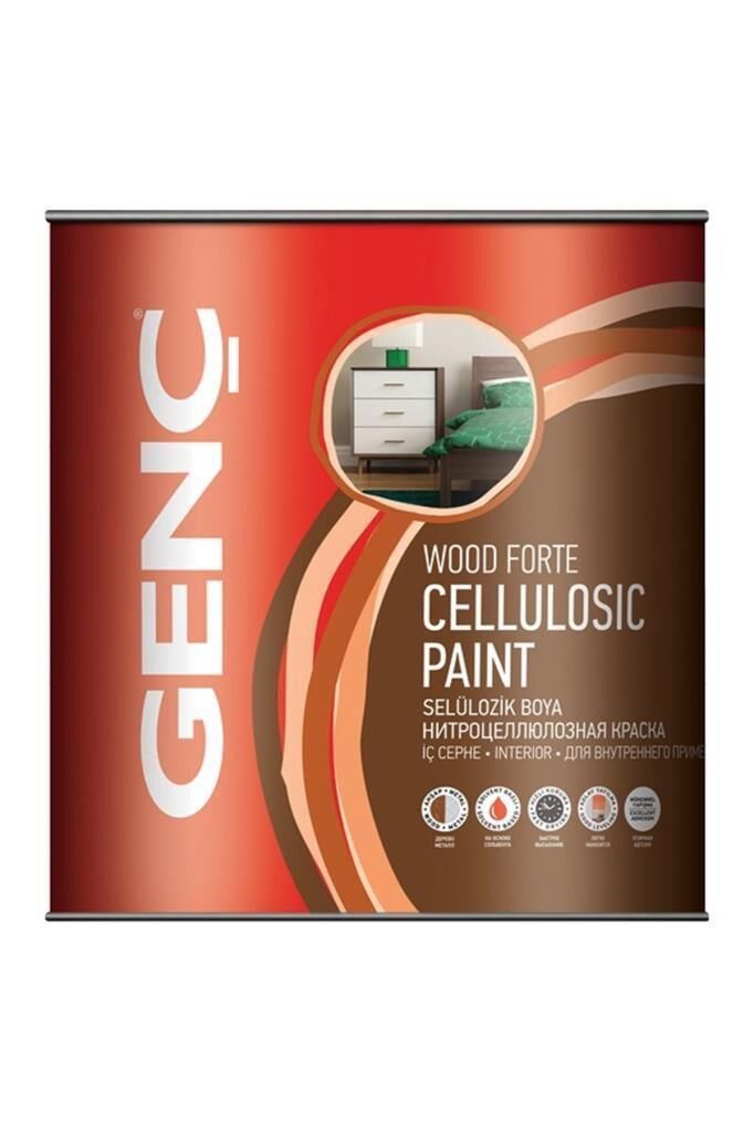 Genç BN100.10.1000 Selülozik Boya Mat Beyaz 2,5 lt
