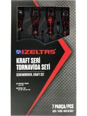 İzeltaş 4100 00 8107 Kraft Tornavida Takımı (7 Parça)