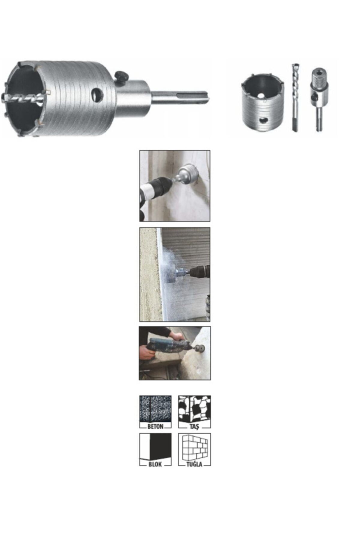 BAYTEC MU0881 SDS Beton Buat Açma Seti 80 MM