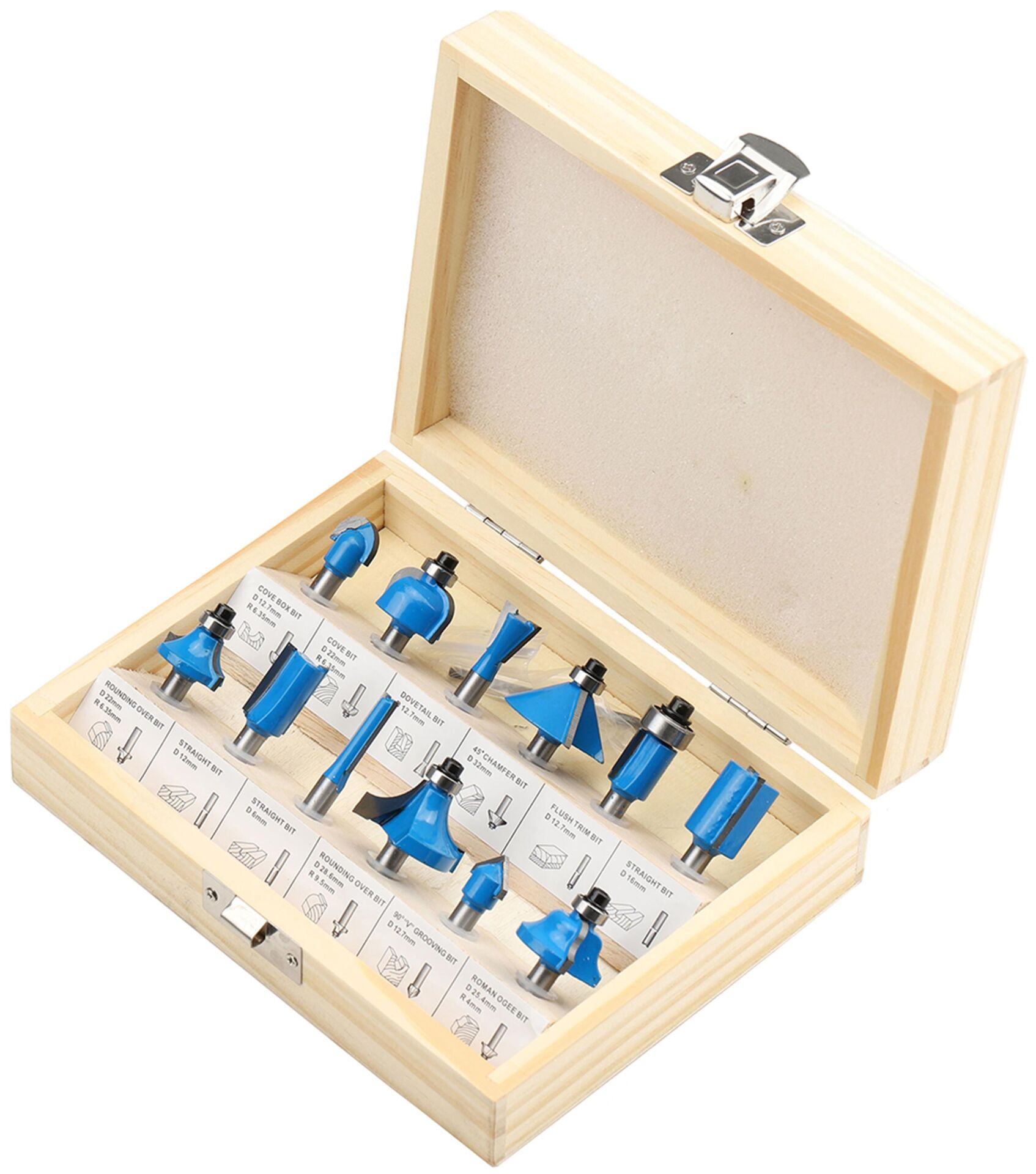 TOPSHOP TSP03039 FREZE BIÇAĞI SETİ 8MM 12PRÇ